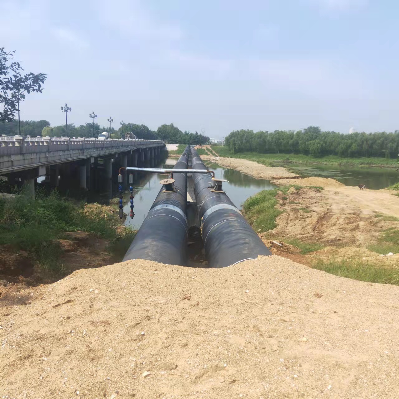 潮州西气东输顶管施工输油管道清洗